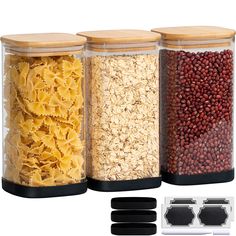 #size_50-oz Loose Leaf Tea Storage, Square Glass Jars, Pantry Storage Containers, Food Canisters, Coffee Container, Sugar Container, Kitchen Canister Set, Glass Storage Containers, Candy Cookie