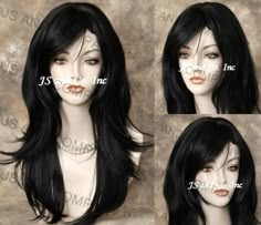 Gothic Haircut Long, Side Bangs Haircut Long, How To Make Hair Volume, Sidebangstyle Hair, Side Bangs On Round Face, Sidesweep Bangs Long Hair, Side Bangs Black Hair, Black Layered Hair With Bangs, Emo Bangs Side Swept