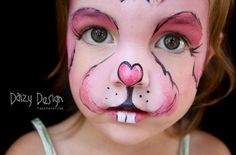 Easter Bunny Face. Kidfolio - the app for parents - kidfol.io Bunny Face Paint, Face Painting Images, Obličejové Masky, Girl Face Painting, Face Painting Easy, Kids Face Paint, Face Painting Designs