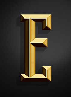 the letter e is made out of wood