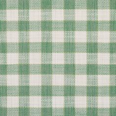 a green and white checkered fabric