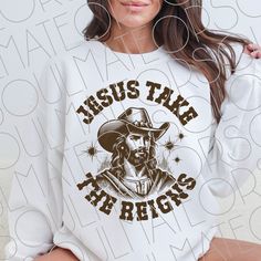 Christ Easter, Jesus Reigns, Svg Country, Cowboy Design, Christian Streetwear, Jesus Christus, Streetwear Aesthetic, Easter Shirt, Shirt Png