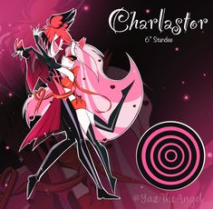 Hi!🖤  CHARLASTOR VALENTINE STANDEE!  Designed and drawn by me @YazTheAngel🤘🏻 It's so beautiful I cried when I made it🫠😭 It's a great piece to have for you Hazbin Collection!  Standee Size: 6 inches Base Size: 4 inches I make ship movie character necklaces! Check out my page! If your ship isn't here I do custom orders, just send me a message! If it's for a special occasion let me know! Have any questions? Feel free to message me at anytime! :) Hazbin Hotel Spider Oc, Spider Oc, Monster Hotel, Anime Poses Reference, Movie Characters, Anime Poses, Helluva Boss, Hazbin Hotel, Collectible Figurines