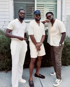 Afronation Outfits Men, Black Man Summer Outfit, Old Money Aesthetic Black Men, Old Money Black Men, Men Brunch Outfit, Men Vacation Outfits, Mens Vacation Outfits, All White Party Outfits