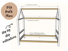 the step by step instructions to build a diy built - in bookcase