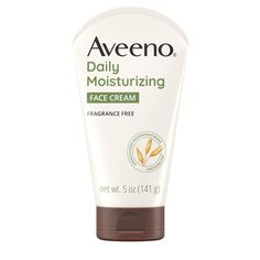 Aveeno Daily Moisturizing Face Cream Moisturizer with soothing Prebiotic Oat, nourishes dry skin with moisture & can help give you soft skin. The daily facial cream for dry skin is clinically proven to moisturize dry skin for 24 hours & formulated with prebiotic oat designed to moisturize for soft, smooth, healthy-looking skin. The soothing oat formula contains oats that are non-GMO that have been sourced in a purposeful way to help preserve its purity. The face & neck cream is designed to be li Face Cream For Dry Skin, Aveeno Lotion, Facial For Dry Skin, Moisturizer For Sensitive Skin, Moisturizing Face, Moisturizing Face Cream, Cream For Dry Skin, Hydrating Moisturizer, Face Facial