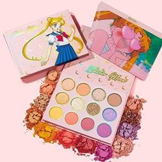 Sailor Moon x ColourPop Pretty Guardian Eyeshadow Palette : Beauty #Ad Sailor Moon Makeup, Moon Shadow, Pastel Palette, Pretty Guardian Sailor Moon, Rose Pastel, Soft Corals