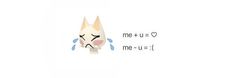 a cat with its eyes closed and the words me - u = i on it