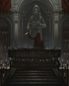 Fantasy Altar Concept Art, Fantasy Execution Art, Ritual Sacrifice Fantasy Art, Sacrifice Aesthetic Dark, Ritual Concept Art, Altar Fantasy Art, Fantasy Altar, Sacrifice Altar, Dark Altar