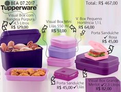 an advertisement for tupperware with different types of food in it's containers