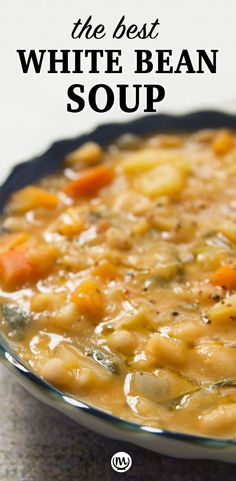 the best white bean soup with carrots and potatoes