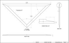 the diagram shows how to make a bed with an angled headboard and foot board