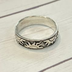 Hippie Rings Silver, Handmade Nature-inspired Silver Engraved Ring, Sterling Silver Ring With Sun Design, Sterling Silver Sun Design Ring For Gift, Sun Ring Silver, Engraved Silver Ring, Sun Power, Hippie Rings, Sun Design