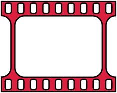 an image of a film strip with holes in the middle and one side cut out