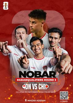 two men pointing at the camera with their hands in front of them and an ad for nobar