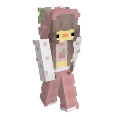 an image of a minecraft female character