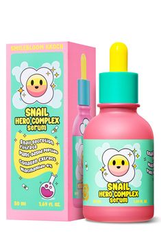 PRICES MAY VARY. [ LET YOUR SKIN BLOOM WITH SNAIL MAGIC ] : Smilebloom with Snail Hero Complex Facial Serum! Packed with 85% Snail Mucin, Collagen Extract, and Oat Peptide, it minimizes fine lines and unveiling radiant, dewy skin. Our advanced formula reduces skin imperfections for a visibly firmer, younger complexion. [ SLOW AGING & PROTECTION ] : Harness the rejuvenating power of Snail Secretion Filtrate for a radiant complexion. Designed to address troubled, sensitive, and dehydrated skin, th Snail Moisturizer, Cute Skincare, Hydrating Face Serum, Snail Essence, Kids Skin Care, Beauty Formulas, Moisturizer For Sensitive Skin, Vegan Collagen, Natural Face Skin Care