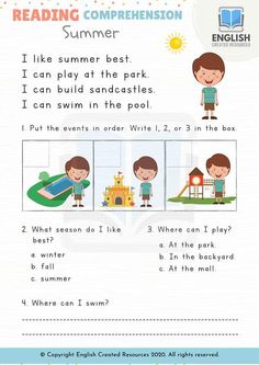 an english worksheet for reading and writing