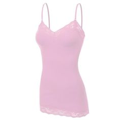 It Had to be You Lace Camisole in Lavender Step your layering up a notch with this lovely Lace Camisole Top! 95% Cotton / 5% Spandex Fitted Lace Trim Coquette Camisole, Fitted Pink Lace Camisole, Pink Fitted Coquette Camisole, Coquette Lace Camisole Top, Lace Undershirt, Pink Lace Coquette Camisole, Lace Camisole Top, Hat Aesthetic, 2000s Fashion Trends