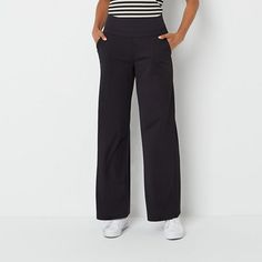 Comfort and style should be top of mind when deciding what to wear for the day, and Stylus' women's pull-on pants are perfect to complement everything in your wardrobe. This high-rise pant is crafted from soft stretch-knit and features a wide waistband for a slimming silhouette with side slant pockets for your key essentials.Front Style: Flat FrontClosure Type: Pull OnFit: Regular FitPockets: 2 Front Slip Pockets, 2 Back Faux PocketsRise: High RiseFiber Content: 83% Polyester, 17% SpandexFabric Euro Vacation, Fashion Styles Types, Italy Packing, Modern Jeans, Blue Jean Outfits, Dress Up Boxes, New York Outfits, Fall Fashion 2016