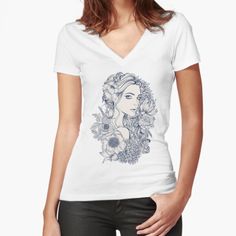 Irish Goddess, Girl Fits, V Neck T Shirt, Fitness Models, Shirt Designs, Loose Fitting, Tshirt Designs, Slim Fit