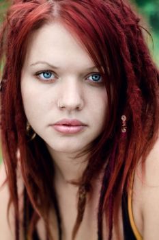 PatriciaD's DeviantArt Gallery Colored Dreads, Red Dreads, Rasta Girl, Dread Locks, Portrait Reference, Goth Hair, Hippie Hair, Hair Things, Brown Hair With Blonde Highlights