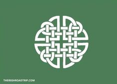 an image of a celtic knot on a green background