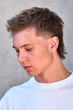 70 Short Haircuts For Men To Jump In 2024 Classy Mullet, Short Mullet Haircut Men, Faded Mohawk Boys, Trendy Mullet, Temp Fade, Popular Boys Haircuts, Baseball Haircuts, Cool Mullets, Hockey Hair