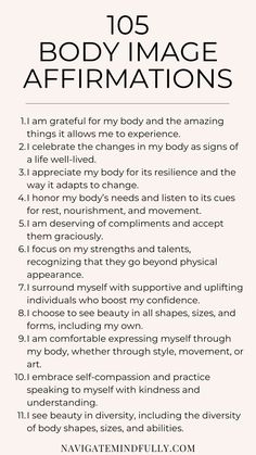 body positive affirmations Affirmations For Confidence, Coaching Skills, Building Self Esteem, Powerful Affirmations, Positive Influence, Love You Unconditionally, Positive Body Image, Love My Body, Body Confidence