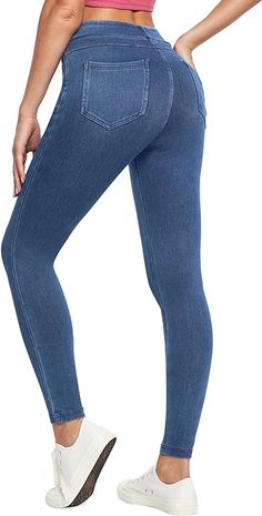 IUGA jeggings for women offer all-day comfort with a blend of 40% cotton, 47% polyester, and 13% spandex, providing a softer, stretchable texture compared to traditional jeans.
These jeggings are a fusion of jeans and leggings, looking like jeans but feeling like leggings, with tummy control features and an elastic waistband for a comfortable fit for various body types.
Featuring four pockets (two front side and two back), the jeggings offer convenience for storing essentials without the discomfort of zippers or buttons.

#WomensJeans #DenimLove #Fashionista #StyleInspiration #JeansObsessed #WardrobeEssentials #CasualChic #EverydayStyle #DenimAddict #JeansForDays Jeggings For Women, Trendy Mom, Jeans High Waisted, Leggings With Pockets, Pull On Jeans, Stretchy Jeans, 2024 Fashion, Jean Leggings, High Jeans