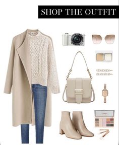 Beige Outfit, Chunky Knit Sweater, Chunky Knits Sweater, Outfit Inspo Fall, Autumn Outfit, Fall Fashion Outfits, Boots Outfit