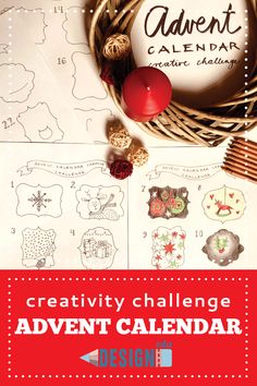 an activity calendar with the words, creativity challenge for children to learn how to draw and paint