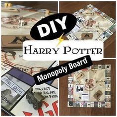 harry potter monopoly board game with instructions for making it look like they are going to die