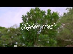 a blurry photo with trees in the background that says, querer enes?