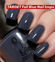 Fall Nail Inspo| OPI Nail Polish - Midnight Mantra Fingernails Designs, Fall Nails Opi, Fall Nail Colors Opi, Clear Acrylic Nails, Nail Color Ideas, Fingernail Designs, Cute Nails For Fall, Nail Blog