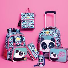 Panda Items, Vera Bradley Backpack Campus, Girl School Supplies, Pretty School Supplies, Baby Alive Dolls, Diy School Supplies, Kids' Bag