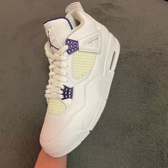 Purple Metallic 4s Size 12m Good Condition Authentic Shoot Me And Offer Purple Metallic 4s, Metallic 4s, Jordan 4 Metallic Purple, Jordan 4 Metallic, Purple Metallic, Shoes Jordan, Jordans For Men, Jordan Shoes, Purple Color