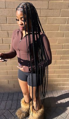 Long Large Knotless Braids, Flicks Hair, Braiding Hair Colors, Cute Braided Hairstyles, Braids Hairstyles Pictures, Cute Box Braids Hairstyles