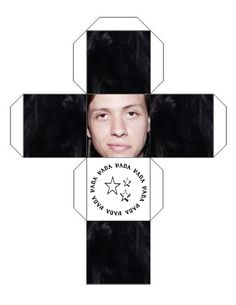 a cross with a man's face on it