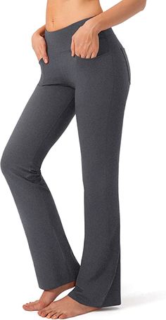 G Gradual Women's Pants with 4 Pockets High Waist Work Pants Bootcut Yoga Pants for Women (Charcoal, Small) Casual Yoga Pants With Pockets And 4-way Stretch, High Waist Dress Pants, 4-way Stretch Yoga Pants With Pockets, Gray Full-length Yoga Pants With Pockets, Elastane 4-way Stretch Yoga Pants With Side Pockets, Gray 4-way Stretch Elastane Yoga Pants, Pants Bootcut, Wood Chopping, Yoga Dress