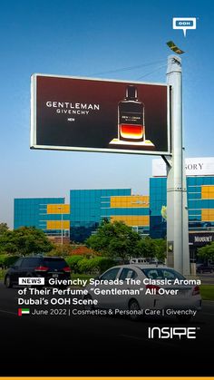 @givenchybeauty simmers on #Dubai’s #billboards to present their new scent for men; “#Gentleman” #InsiteOOH #Emirates_OOH 🇦🇪 #Stay_Tuned 🤙 Perfume Billboard, Gentleman Givenchy, Advertising Space, Perfume For Men, Spreads, Stay Tuned, Givenchy