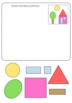 Atividade do arquivo Criando com Formas Geométricas, um material com 24 páginas que desenvolve habilidades essenciais para crianças a partir de 4 anos, com atividades coloridas e para colorir de forma divertida e educativa! Os conteúdos trabalhados são:  ✨ Formas geométricas ✍️ Coordenação motora fina 🎨 Criatividade 🧩 Noção espacial 👀 Percepção visual 🤹‍♀️ Autonomia 🎯 Atenção  📥 Acesse e explore o arquivo completo. Ide Jurnal, Visual Perceptual Activities, Animal Pictures For Kids, Toddler Printables, Preschool Activities Toddler, Kindergarten Worksheets Printable, Shapes Worksheets, Shapes Activities, Kindergarten Lessons