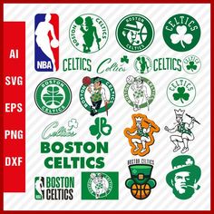 Boston Celtics NBA SVG Cut Files Basketball Clipart Bundle Kd Nba, Boston Celtics Logo, Celtics Logo, Game Outfit