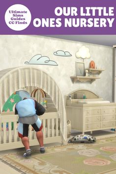 an animated image of a child in a nursery with the caption our little ones nursery