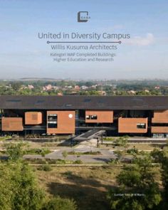 an aerial view of a building with the words united in diversity campus