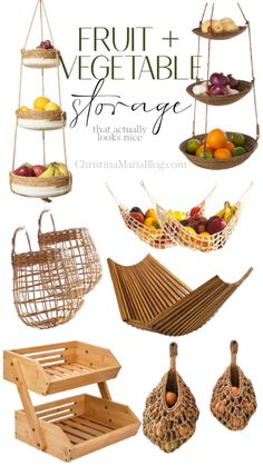 fruit and vegetable storage that actually looks nice