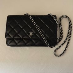 Bought In Paris. Lambskin, Silver Chain, Like New, Always Kept In Its Original Bag. Timeless Purse, Chanel Classic Wallet On Chain, Wallet On Chain, Original Bags, Chanel Wallet, Chanel Bags, Chanel Classic, Chanel Bag, Mini Bag