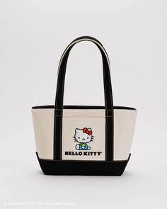 Small Heavyweight Canvas Tote : Hello Kitty - Baggu I Want Real, Baggu Tote, Hello Kitty Tote Bag, Besties Christmas, Hello Kitty Tote, Baggu Duck Bag, Duck Tote, Cool Things I Want, Minimalist Street Style