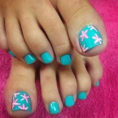 Pedicure Beach Ideas, Pedicures For The Beach, Toenails For The Beach, Starfish Toes Nail Art, Pedicure Beach Toenails, Starfish Pedicure, Beach Toes Nails, Beach Toenail Designs, Beach Toe Nails Vacation