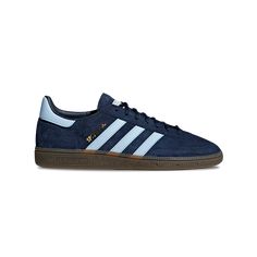 Handball Heritage Revived: Experience the revival of handball-inspired design with the Adidas Handball Spezial Blue Navy, a sneaker that pays homage to its athletic roots. Classic Blue Navy Colorway: Make a timeless statement with the classic Blue Navy colorway, offering a versatile and sophisticated palette for your casual looks. Premium Suede Construction: Crafted with Adidas's commitment to quality, the Handball Spezial features a premium suede upper, ensuring durability and a touch of luxury Handball Spezial Blue, Adidas Handball Spezial, Adidas Handball, Kids Belt, Streetwear Essentials, Womens Jordans, Adidas Campus, Air Jordan 3, Jordan 3